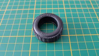 Pneu Dunlop seul pièce détachée miniature Porsche 356 B 1961 Burago BBurago 1/18 1/18e 1/18ème #B42