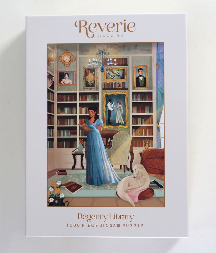 Puzzle 1000 pièces "Regency Library" par Lorena Cerqueira marque Rêverie
