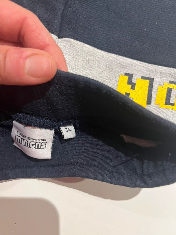 Ensemble short teeshirt les minions taille 3 ans - photo numéro 3