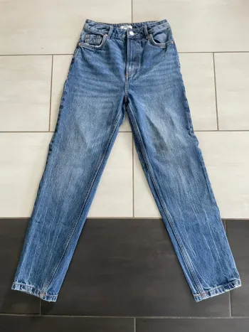 Jeans taille mom