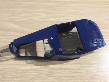 Carcasse bleu pièce détachée miniature Mercedes Benz 500 K 1936 Burago 1/20 1/20e 1/20eme #A46