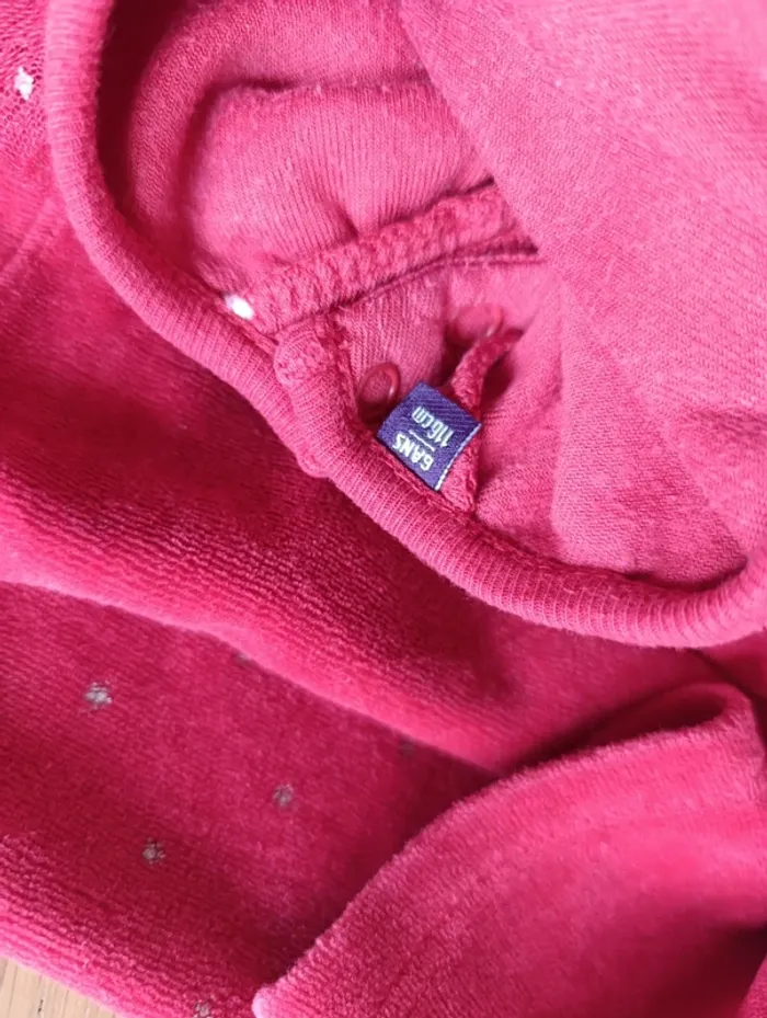 Pyjama Sergent Major 6 ans velours rouge - photo numéro 4