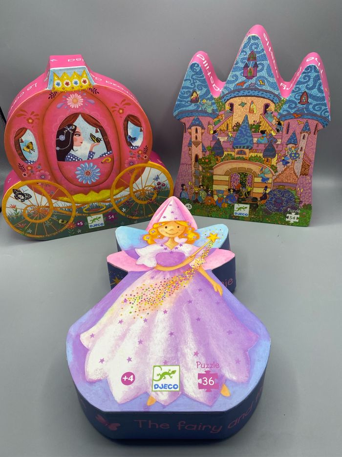 Lot de trois puzzles Djeco