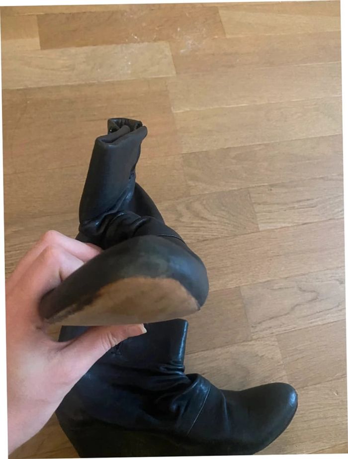 Bottines Maje talon invisible noir taille 39 - photo numéro 8
