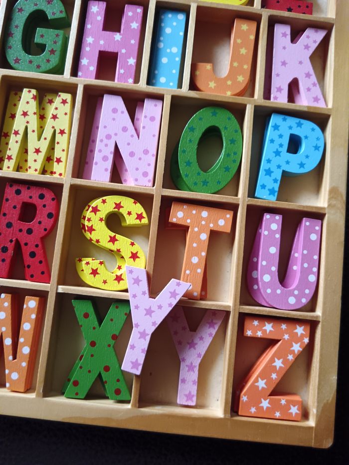 Jeux en bois lettres - photo numéro 3