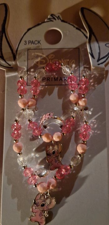 Lot de 3 bijoux fantaisies Angel de Stitch