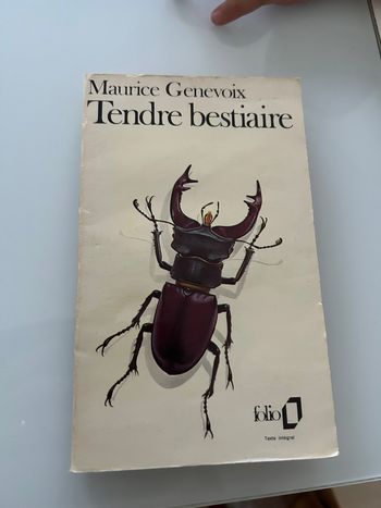 Livre tendre bestiaire de Maurice genevoix