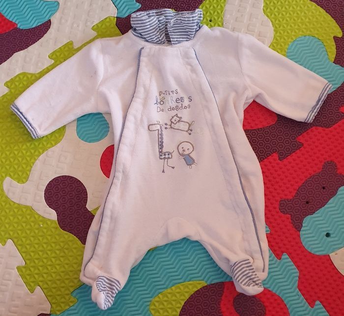 Pyjama velours 1 mois