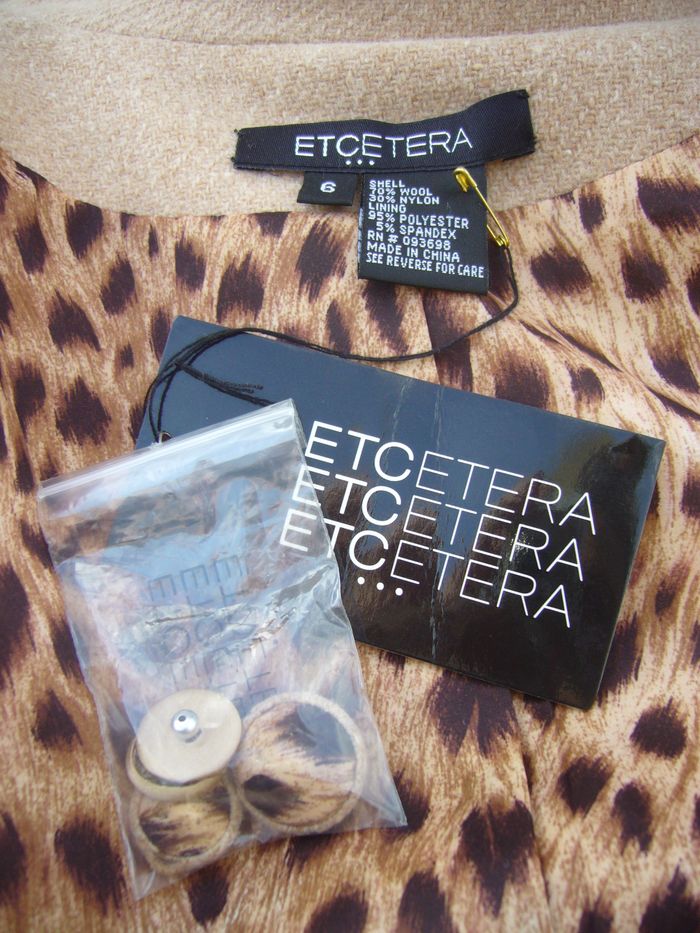 ETCETERA - NEW - TAILLEUR FEMME 3P LAINE SABLE GRANITÉ & FANTAISIES 38/40 OU 6US - photo numéro 10