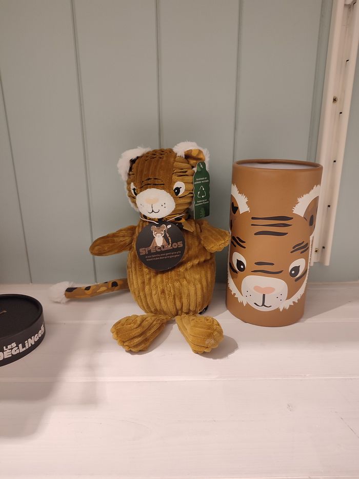 Déglingos Peluche avec boîte cadeau Grand simply Speculos le tigre