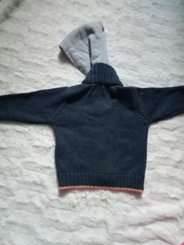 Gilet en laine bébé garçon 6 mois grain du blé - photo numéro 5