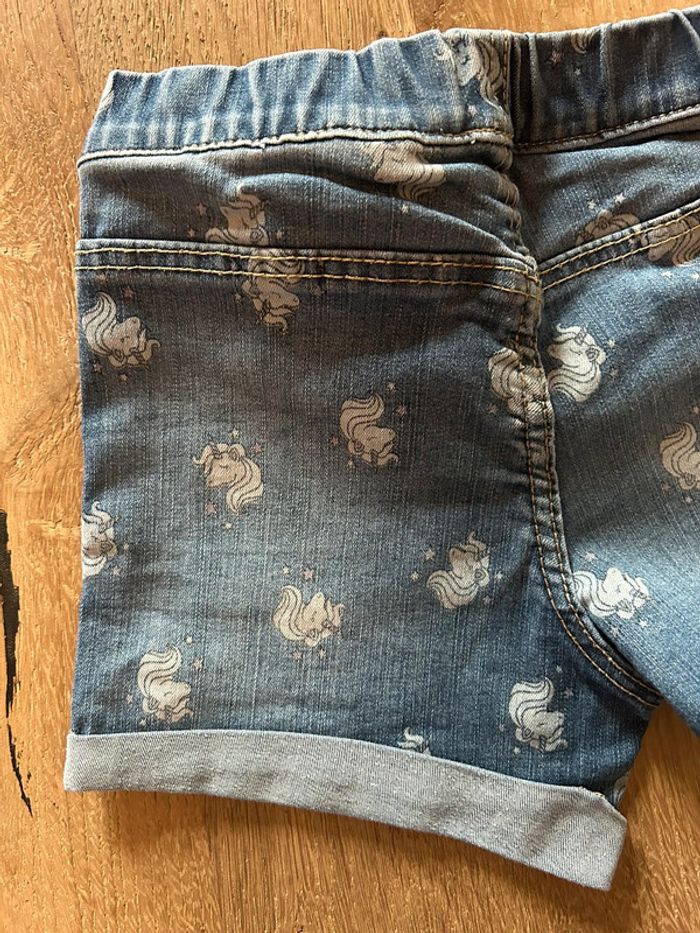 Short jean licorne h&m 3/4 ans - photo numéro 5