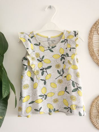 Top, débardeur citrons Zeeman Taille 3/4 Ans