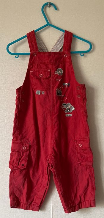 salopette "mon petit roi" taille 12 mois