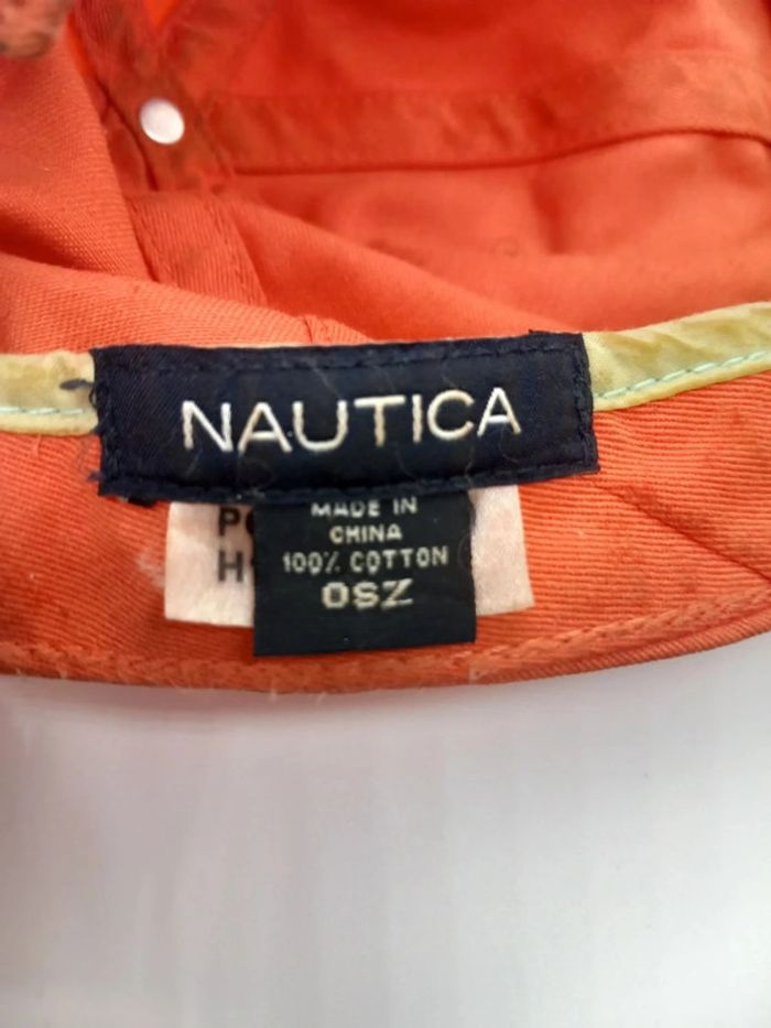 Casquette Vintage Orange Nautica - photo numéro 8