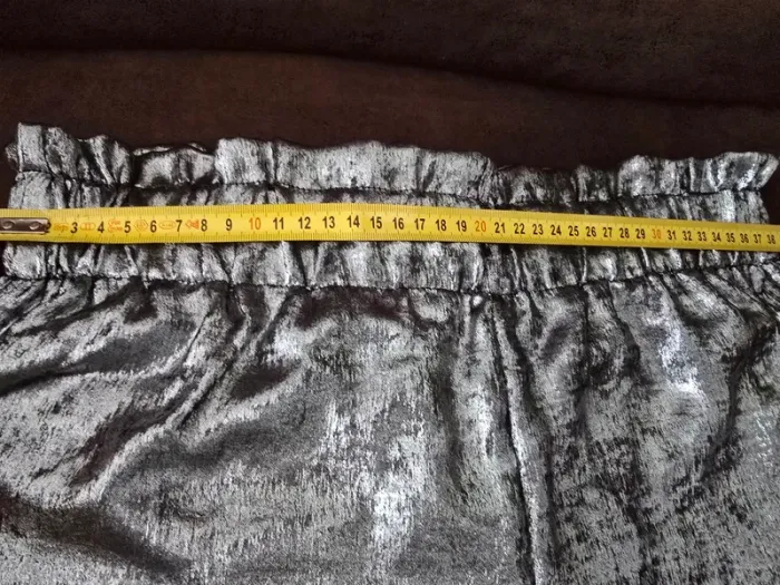 Pantalon palazzo d'été argenté métallisé M Neuf - photo numéro 3