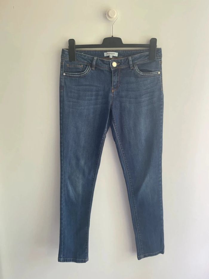 Jean bleu détails poches Morgan