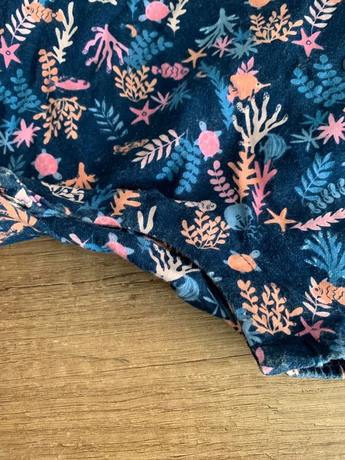 Barboteuse tape à l’œil thème mer 3 mois tbe - photo numéro 4