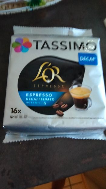 Dosettes décaféiné Tassimo