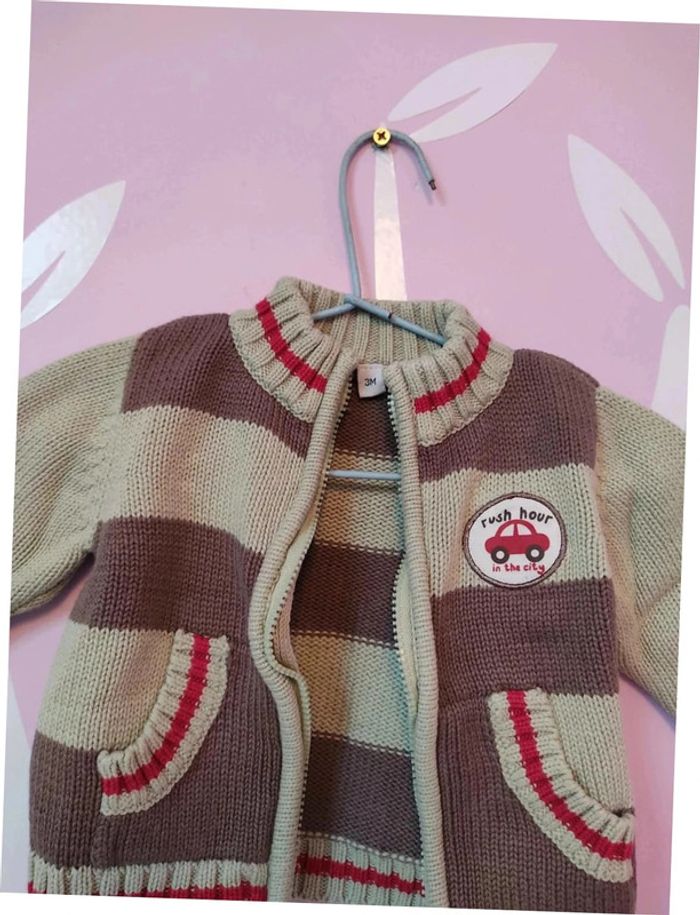 Gilet zippé 3 mois - photo numéro 2