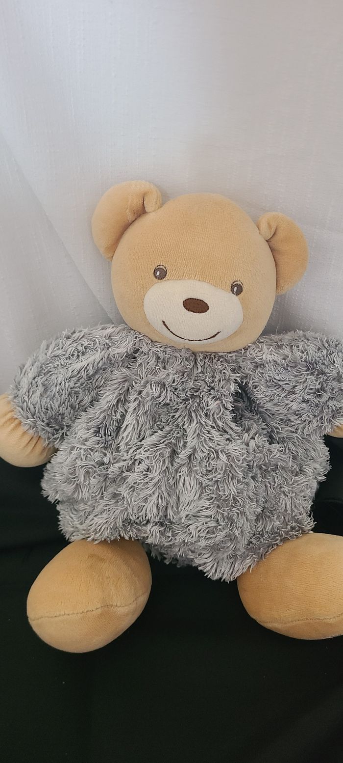 Doudou ours fourrure Fur gris KALOO - photo numéro 6