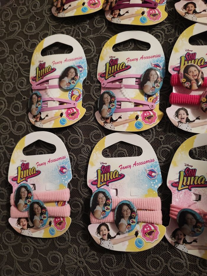 Lot de 12 paquets de 2 pinces et élastique fille Disney - photo numéro 3