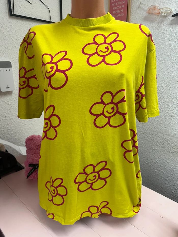 T-shirt oversize à fleurs