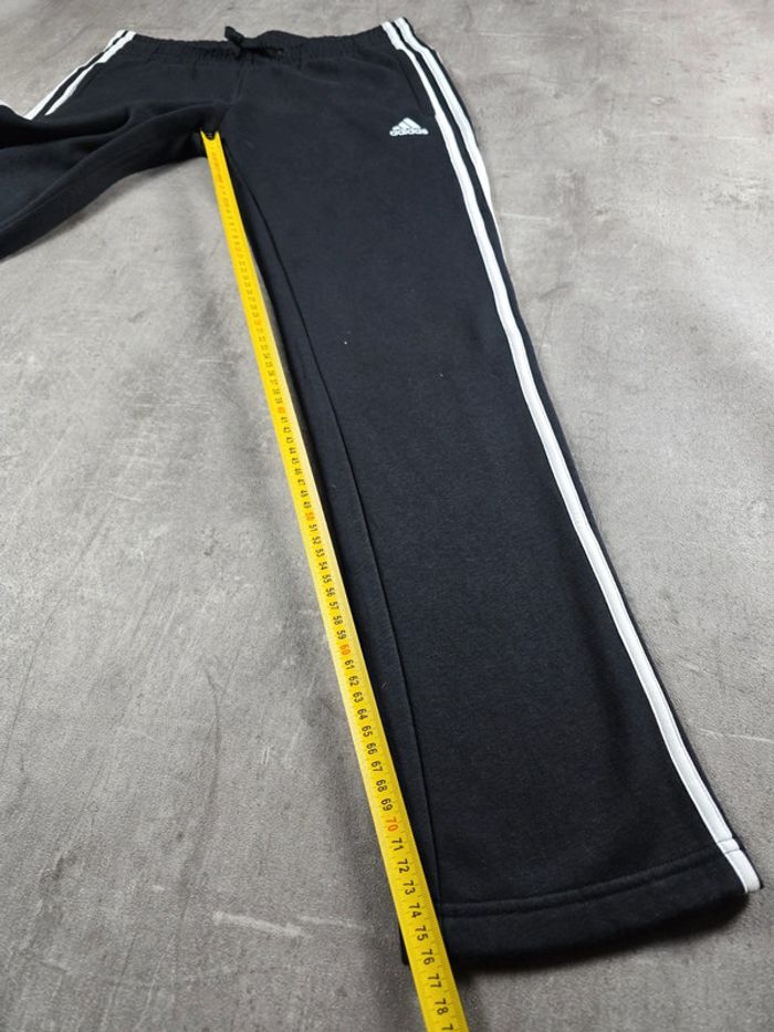 Pantalon jogging Adidas sportwear noir bandes blanches taille M - photo numéro 13