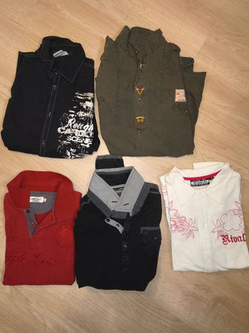 3 polos et 2 chemise taille L