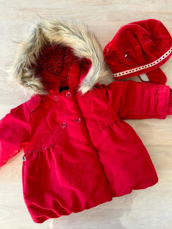 Lot manteau Sergent Major + bonnet 6 mois