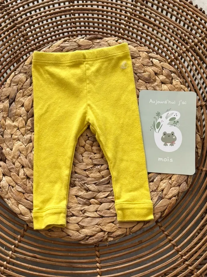 Legging, petit bateau, taille six mois