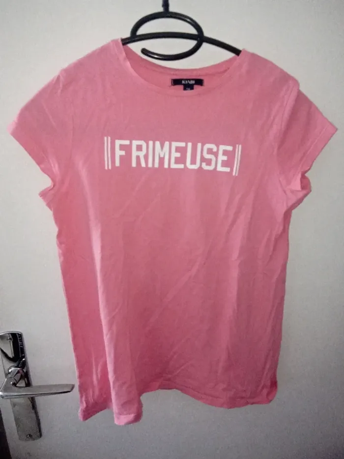 T-shirt manche courte rose