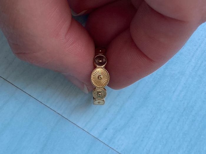 Bague dorée ajustable - photo numéro 2