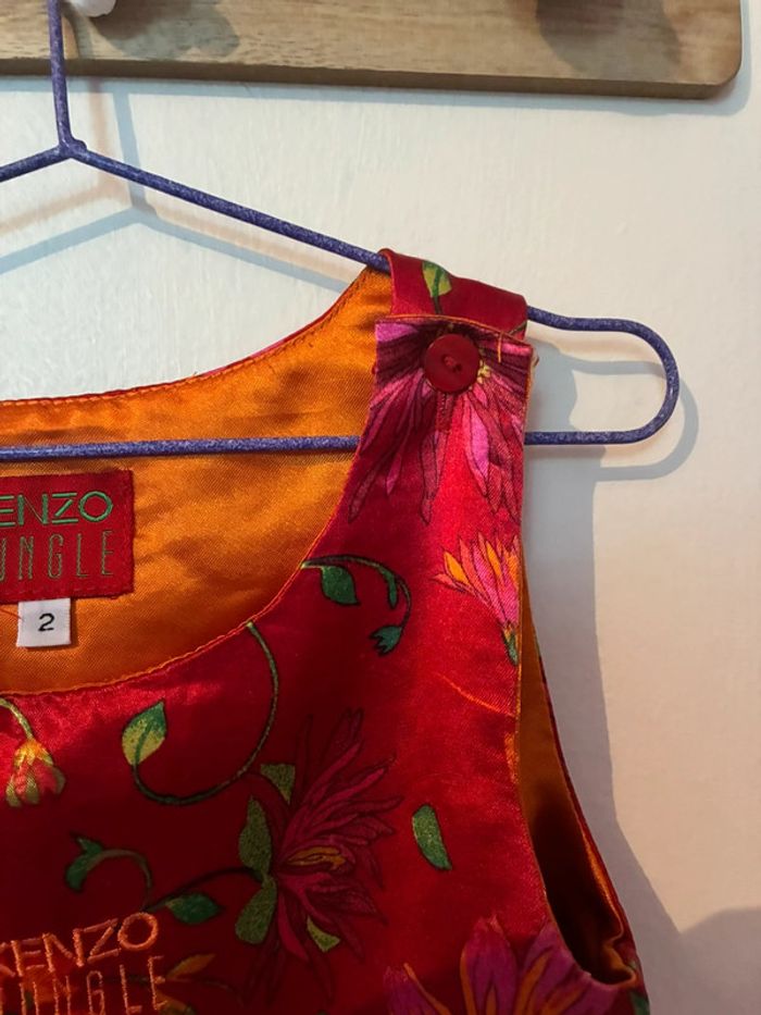 Magnifique robe en soie Kenzo, taille 2 ans, Kenzo Jungle. - photo numéro 7