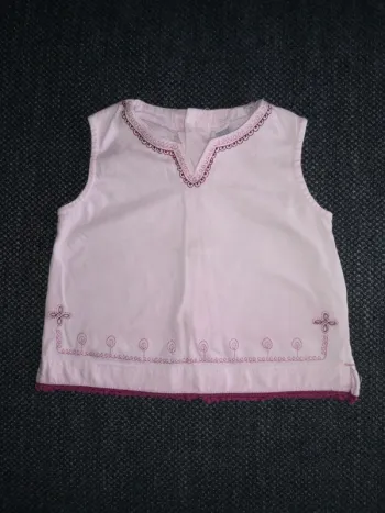 Joli tee-shirt été, bébé fille, 6mois.