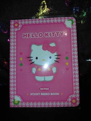 Carnet Bloc note collante  Hello Kitty