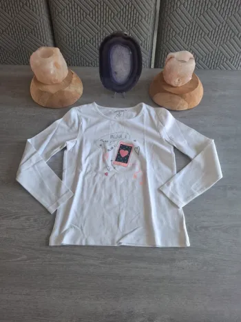 T-shirt blanc taille 8 ans
