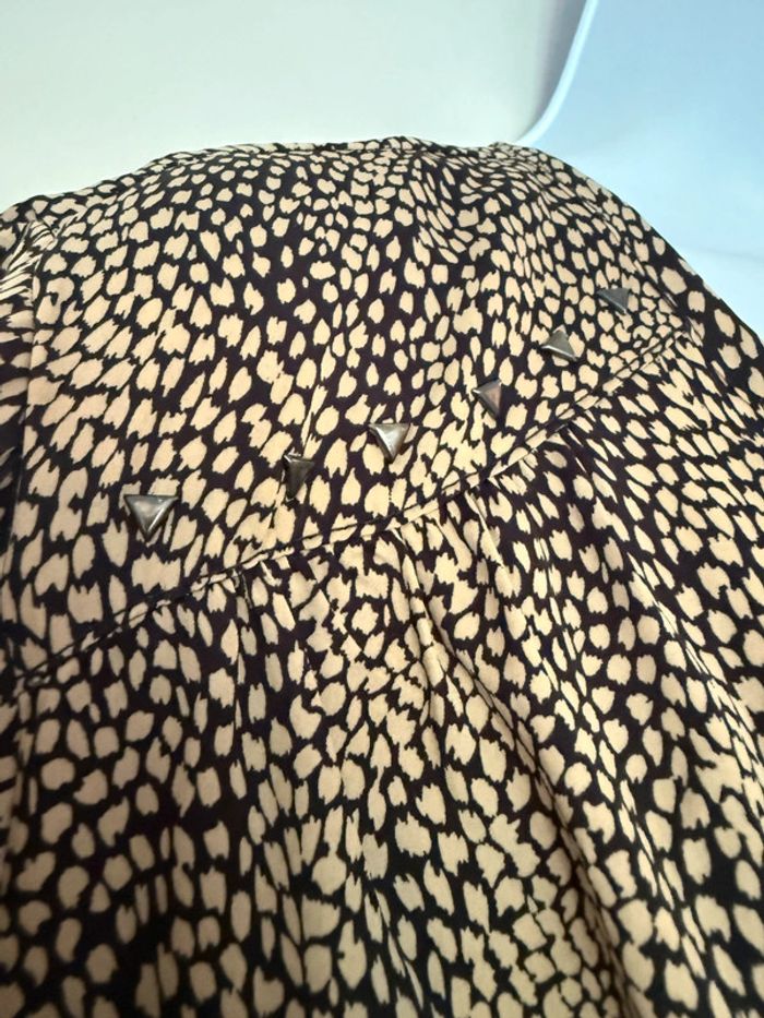 Blouse noire et beige Jacqueline Riu - photo numéro 4