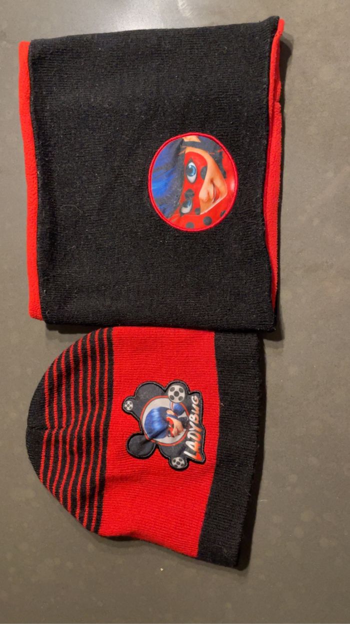 Bonnet et cache cou miraculous ladybug