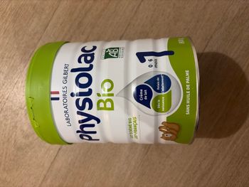 Lait physiolac BIO 1er âge neuf