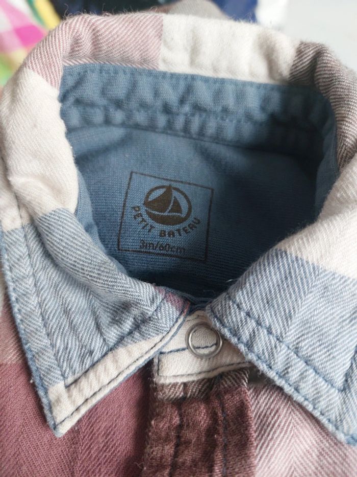 Surchemise Petit Bateau Taille 3 mois - photo numéro 4