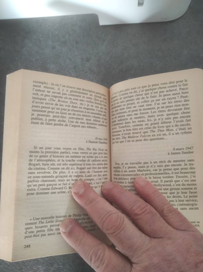 Lettres tome 1 Raymond Chandler 10/18 Domaine Etranger 1995 - photo numéro 4