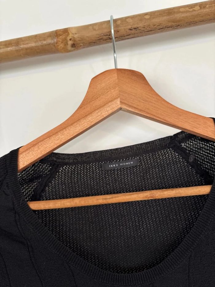 Pull léger noir IKKS taille XS - photo numéro 3