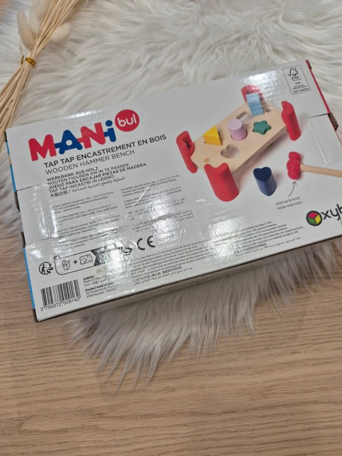 🔨 Jeu d'encastrement en bois avec marteau Oxybul - photo numéro 4