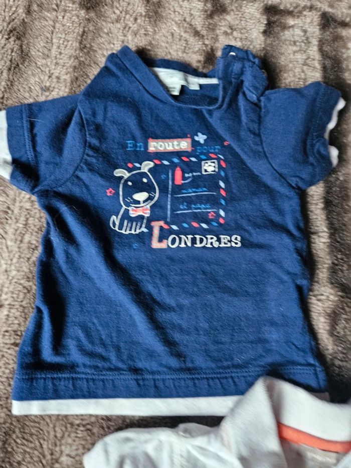 Lot 3 polos manches courtes garçon 3 mois - photo numéro 5