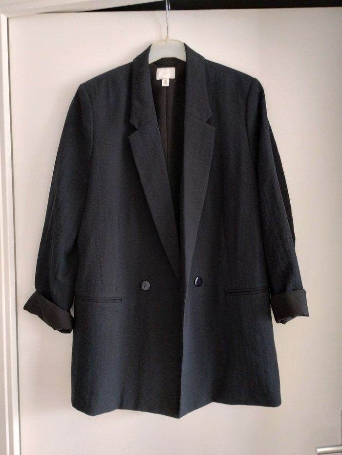 Blazer croisé noir - photo numéro 2