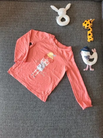 T-shirt manches longues fille 98 cm