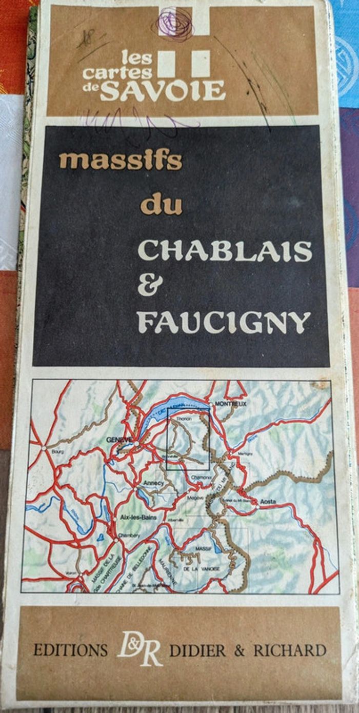 Carte ign massif du chablais