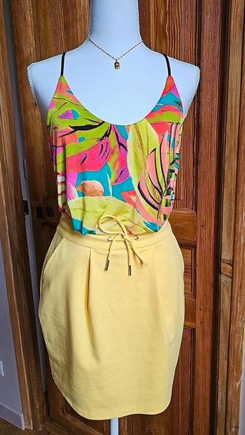 Jupe Les petites bombes jaune S