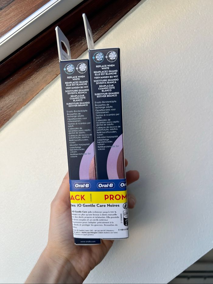 Lot de 6 brossettes iO Oral-B Gentle Care noires - photo numéro 4